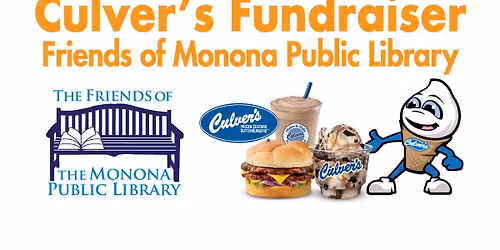 Culver's Fundraiser for Friends of Monona Public Library