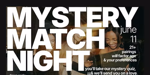THURSDAY | MYSTERY MATCH NIGHT ROOFTOP PARTY \ud83d\udccdCOWBOY JACKS ROOFTOP