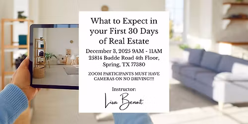 What to Expect in your First 30 Days of Real Estate