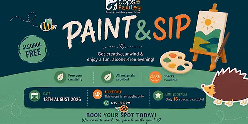 Paint and Sip at Tops Fawley