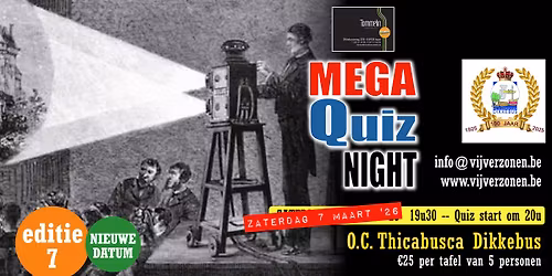 Mega Quiz Night - 19u30