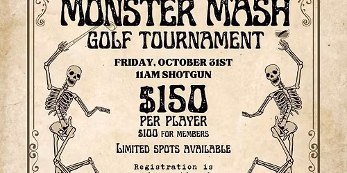 Monster Mash Golf Tournament