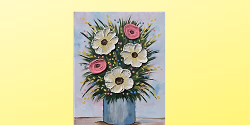 Floral Spackle Painting