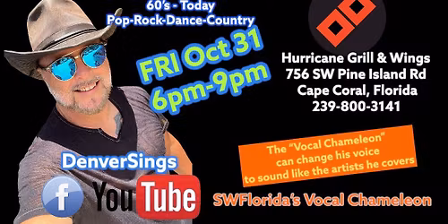 DenverSings @ Hurricane Grill & Wing (Cape Coral)