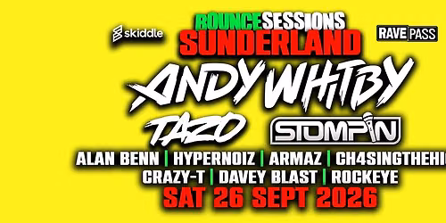 BOUNCE SESSIONS SUNDERLAND : ANDY WHITBY & MC TAZO