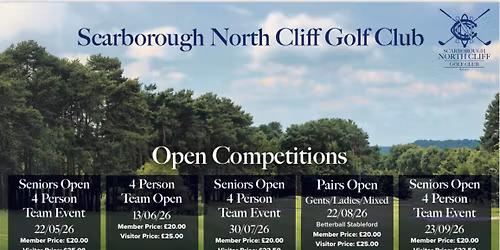 4 Person Open Golf Competition