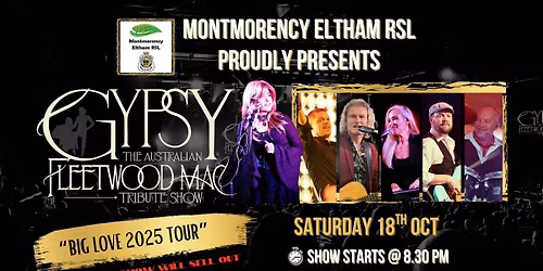 "Gypsy" The Australian Fleetwood Mac Show @ Montmorency Eltham RSL