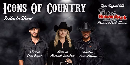 Tributes to Luke Bryan - Miranda Lambert and Jason Aldean - LIVE at Taste Of Elmwood Park - Illinois