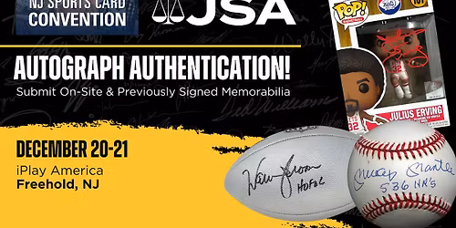 JSA at the NJ Sports Card Convention