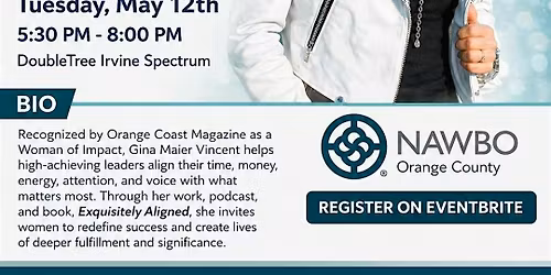 NAWBO-OC May Chapter Meeting with Gina Maier Vincent