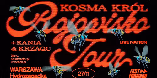 SOLD OUT: Kosma Kr\u00f3l - Rojowisko Tour - Official Event, 27.11.2025, Klub Hydrozagadka, Warszawa