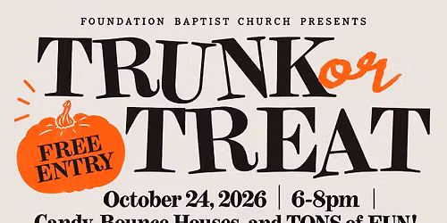 Trunk or Treat Fall Festival