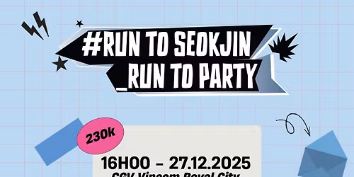 [HN] #RUN TO SEOKJIN_RUN TO PARTY