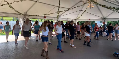 Burgers, Beer & Line Dancing Under the Tent at 1741 Pub & Grill