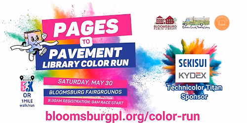 Pages to Pavement Library Color Run