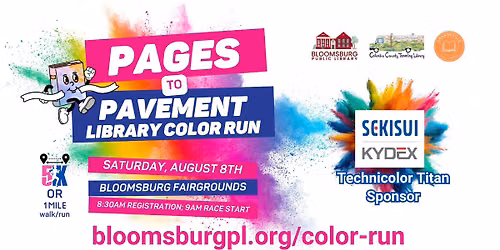 Pages to Pavement Library Color Run