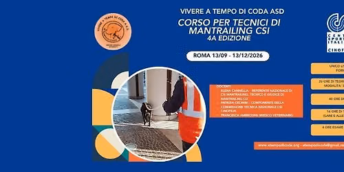 Corso per tecnici di Mantrailing CSI 