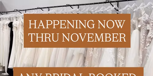 FALL BRIDAL SAMPLE SALE