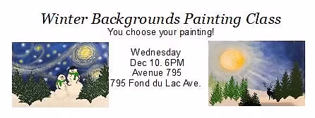 Winter Backgrounds Painting Class