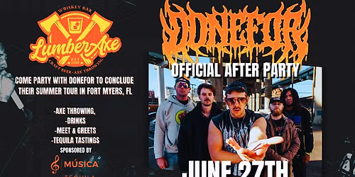 OFFICIAL HOMETOWN DONEFOR AFTER PARTY-PRESENTED BY LUMBER AXE WHISKEY BAR