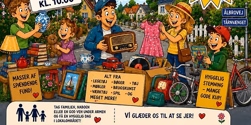 Loppemarked p\u00e5 \u00c5lbrovej og T\u00e5rnv\u00e6nget