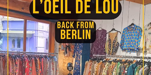 Back from BERLIN. Boutique \u00e9ph\u00e9m\u00e8re de v\u00eatements de seconde main. 