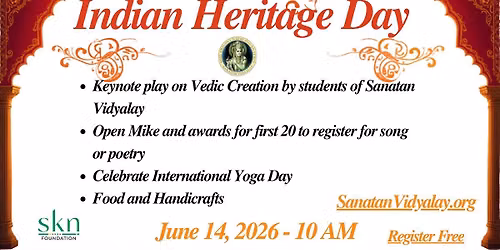 Indian Heritage Day - June 14