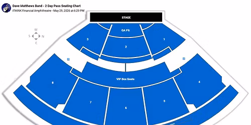 Dave Matthews Band - 2 Day Pass at Fiddlers Green Amphitheatre