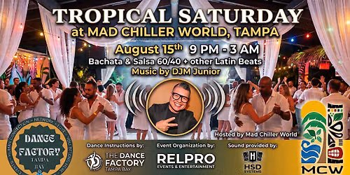 Tropical Saturday: The All White Party!