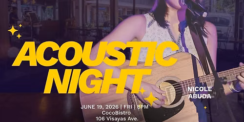 Acoustic Night with Doc. Nicole Abuda
