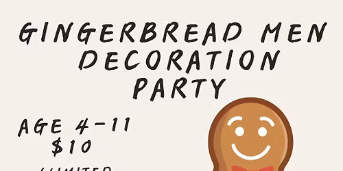 GINGERBREAD MEN DECORATING PARTY