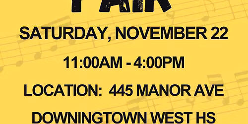 Downingtown West Indoor Percussion Craft Fair
