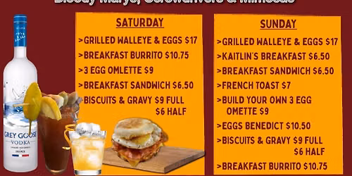 Every Saturday & Sunday, Breakfast is Here!