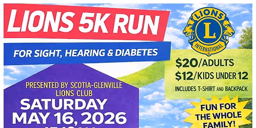 Annual Lions 5k Run - Scotia-Glenville Lions Club