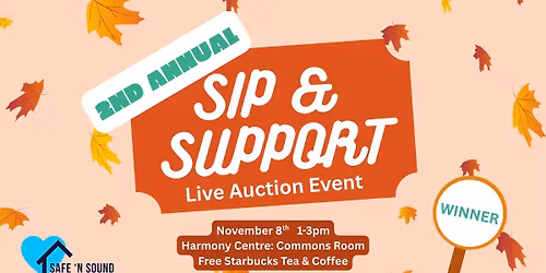 \ud83c\udf89 Sip & Support: Safe \u2019N Sound\u2019s 2nd Annual Live Auction \ud83c\udf89
