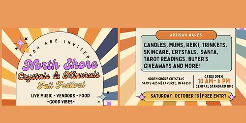 North Shore Crystals & Minerals FALL FESTIVAL