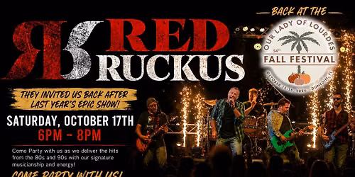 Red Ruckus back at the Our Lady of Lourdes Fall Festival
