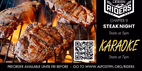 STEAK NIGHT - Best Steaks in town!