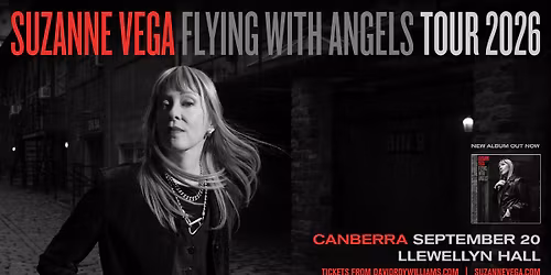 SUZANNE VEGA | Sun 20 Sept 2026 | Llewellyn Hall, Canberra