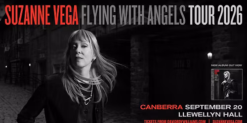SUZANNE VEGA | Sun 20 Sept 2026 | Llewellyn Hall, Canberra