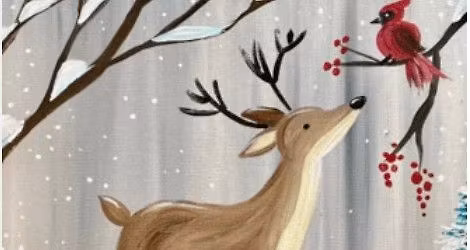 Family Paint Night: Winter Friends