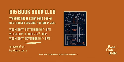 Big Book Book Club: "Schattenfroh" by Michael Lentz