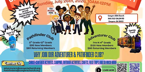 Pathfinder Uniform Club Registration Kickoff