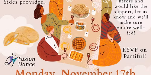 QT Fusion Dance: Community Dinner & Practica (November: in lieu of Bachata+ Night)