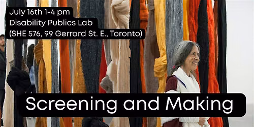 Screening and Making - Cecilia Vicu\u00f1a: Precarious Art