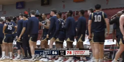 Boston University Terriers at Navy Midshipmen Mens Basketball