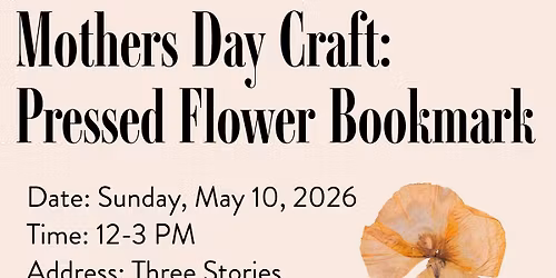 Mothers Day Craft: Dry Flower Bookmark