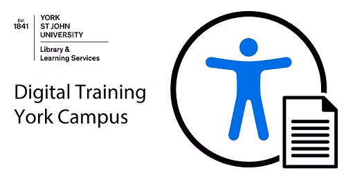 Acc1: Accessible Documents (Mon 6 Jul 2026 14:00-15:00) - York FT208