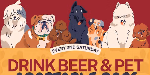 Drink Beer & Pet Adoptable Dogs w\/ K9 Justice League