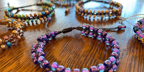 Jewelry class- macrame and bead bracelet